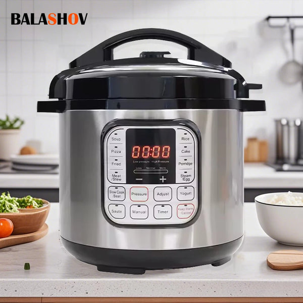 5L Electric Pressure Cooker Stainless steel Smart Multicooker for Kitchen Slow Cooker Rice Cooker Steam Pot Food Warmer 220V