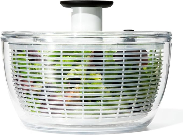 OXO Good Grips Salad Spinner – One-Touch Lettuce Spinner & Fruit Washer | Best OXO Salad Spinner for Lettuce, Vegetables & Herbs (6.22 Qt)