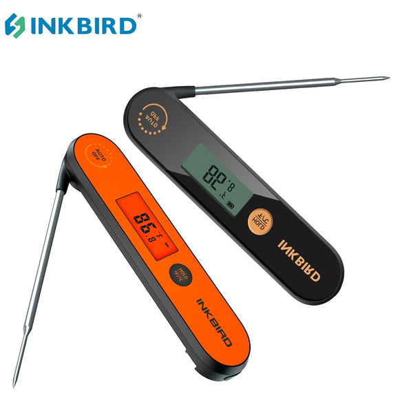 INKBIRD Waterproof Digital Meat Thermometer Backlight Folding Barbecue Kitchen Cooking Instant Readin Thermometer For Grilling